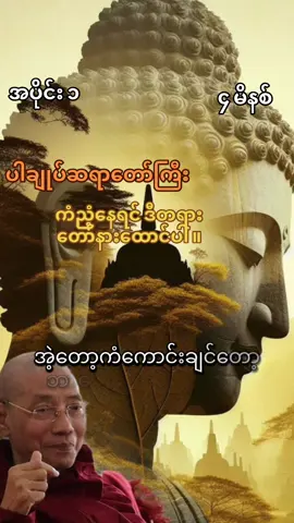 Part 1 #ကံညံ့နေတယ်ဆိုပြီးစိတ်ညစ်နေမယ့်အစား အညံ့ပျောက်အောင်ဒါတွေလုပ်ပါ။  #ပါချုပ်ဆရာတော်ဘုရာကြီး🙏🙏🙏 #တရားတော် #buddah #foryou 