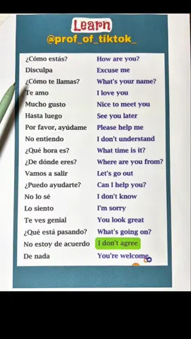 Frases en inglés  #inglesfacilas #inglesonline #inglesrapido #learnspanish 