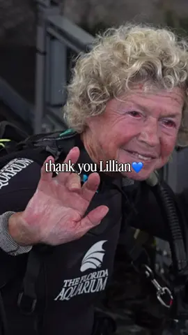 🎉 A milestone worth diving for! 🎉 On her birthday, longtime volunteer Lillian Kenney celebrated her 85th  birthday underwater - completing her 1,980 and last dive with us.. 🥹🫶 For nearly 30 years, Lillian has shared her passion and dedication with The Florida Aquarium. Thank you, Lillian - you’re truly one of a kind. 💙