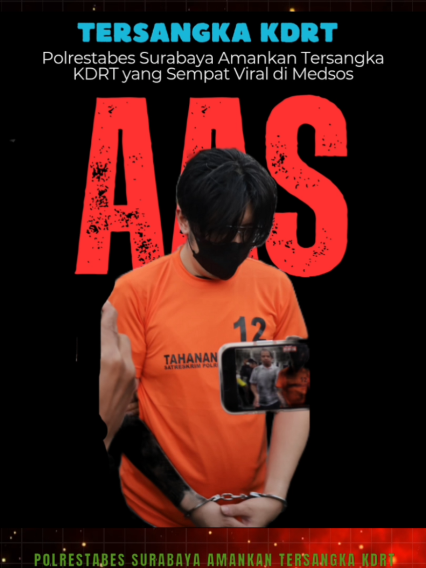 Polrestabes Surabaya Amankan Tersangka KDRT yang Sempat Viral di Medsos SURABAYA – Polrestabes Surabaya Polda Jatim akhirnya menetapkan AAS (40), sebagai tersangka kasus kekerasan dalam rumah tangga (KDRT) terhadap istrinya, IGF (32).  Kasus ini sempat viral di media sosial setelah beredar video yang memperlihatkan aksi penganiayaan di rumah pasangan tersebut di Jalan Lebak Agung, Surabaya. Kasat Reskrim Polrestabes Surabaya, AKBP Edy Herwiyanto menyampaikan bahwa peristiwa KDRT ini terjadi berulang sejak Desember 2023 hingga Januari 2025. “Pelaku sudah diamankan dan ditetapkan sebagai tersangka, oleh karena itu yang bersangkutan kami ditahan,