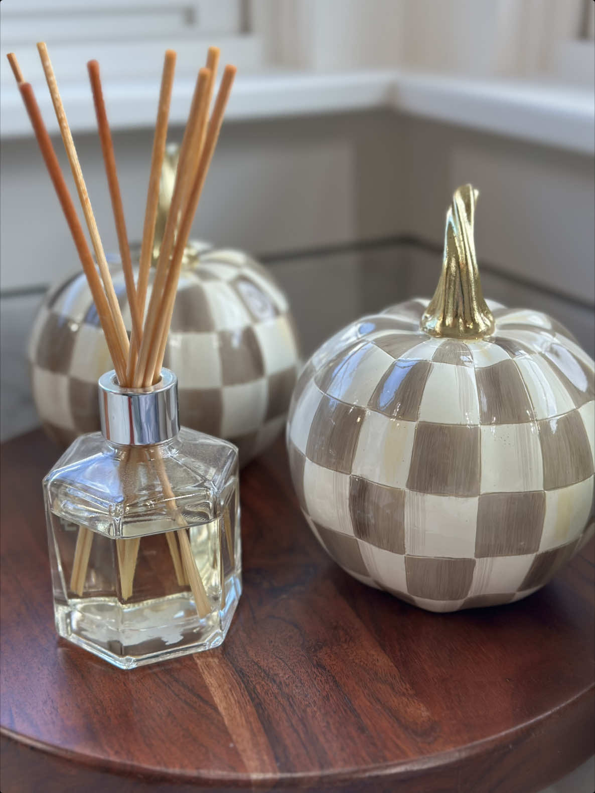 You definitely want to grab the print you love in the mini Mackenzie-Childs pumpkins! #mackenziechilds #pumpkin #pumpkinseason #homedecor #fallaesthetic @QVC, Inc 