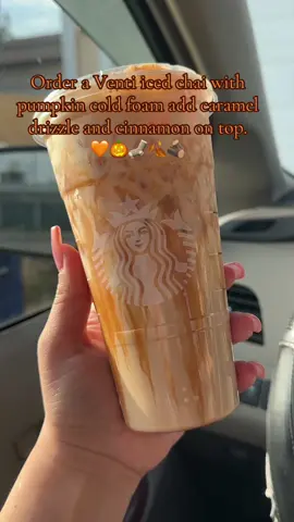 It’s that time of year pumpkin spice ughh this taste amazing 😋 #starbucksdrinks #starbucksfalldrinks #pumpkin #falldrinks🍂 #fy 