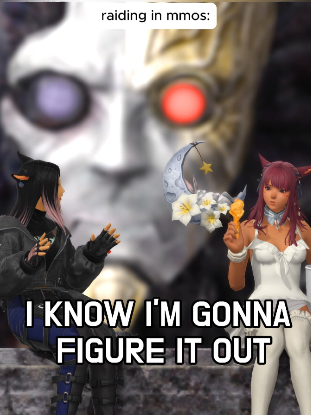 raiding in mmos be like: #ffxiv #raiding #relatable @⋆｡‧˚ʚ Saffy🍓Luna ɞ˚‧｡⋆ 