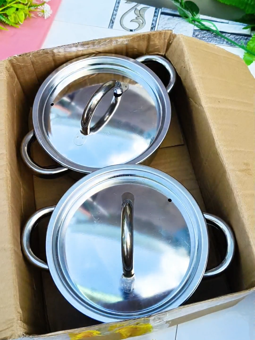 combo 2 nồi inox #xuhuong #noiinox #bongthithien87 