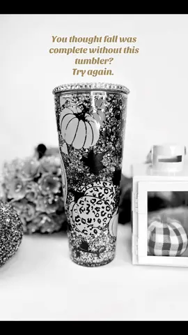 This tumbler didn’t come to play, it came to SLAY 🎤✨ Available Now!! #FallEnergy #falltumbler #fyp #pumpkinspicelatte #trending 