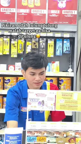 Pesona mas kasir yang sedang pusing sama target#promomakangajian #fypシ゚ #xybca #indomaret 