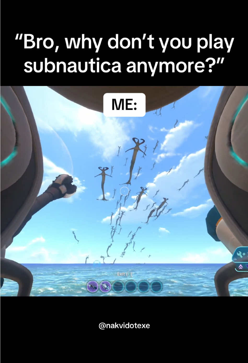 the situations i get into ☠️ #subnautica #gaming #foryou #leviathan #gargantuanleviathan 