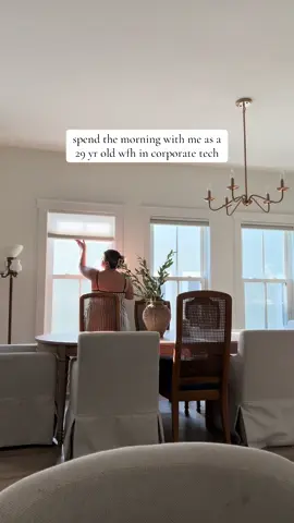the calm before that first teams notification goes off >>>> ✨🌞🤍🧺 #morningroutine #wfh #corporate #morningvlog #wfhlife 