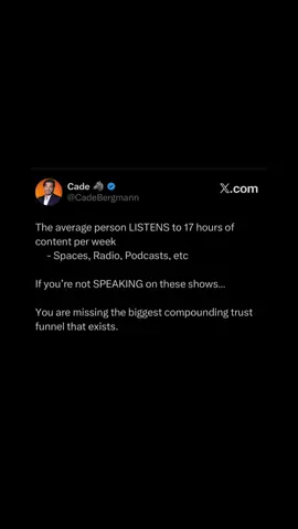The mic is the new trust funnel. Step up or stay silent