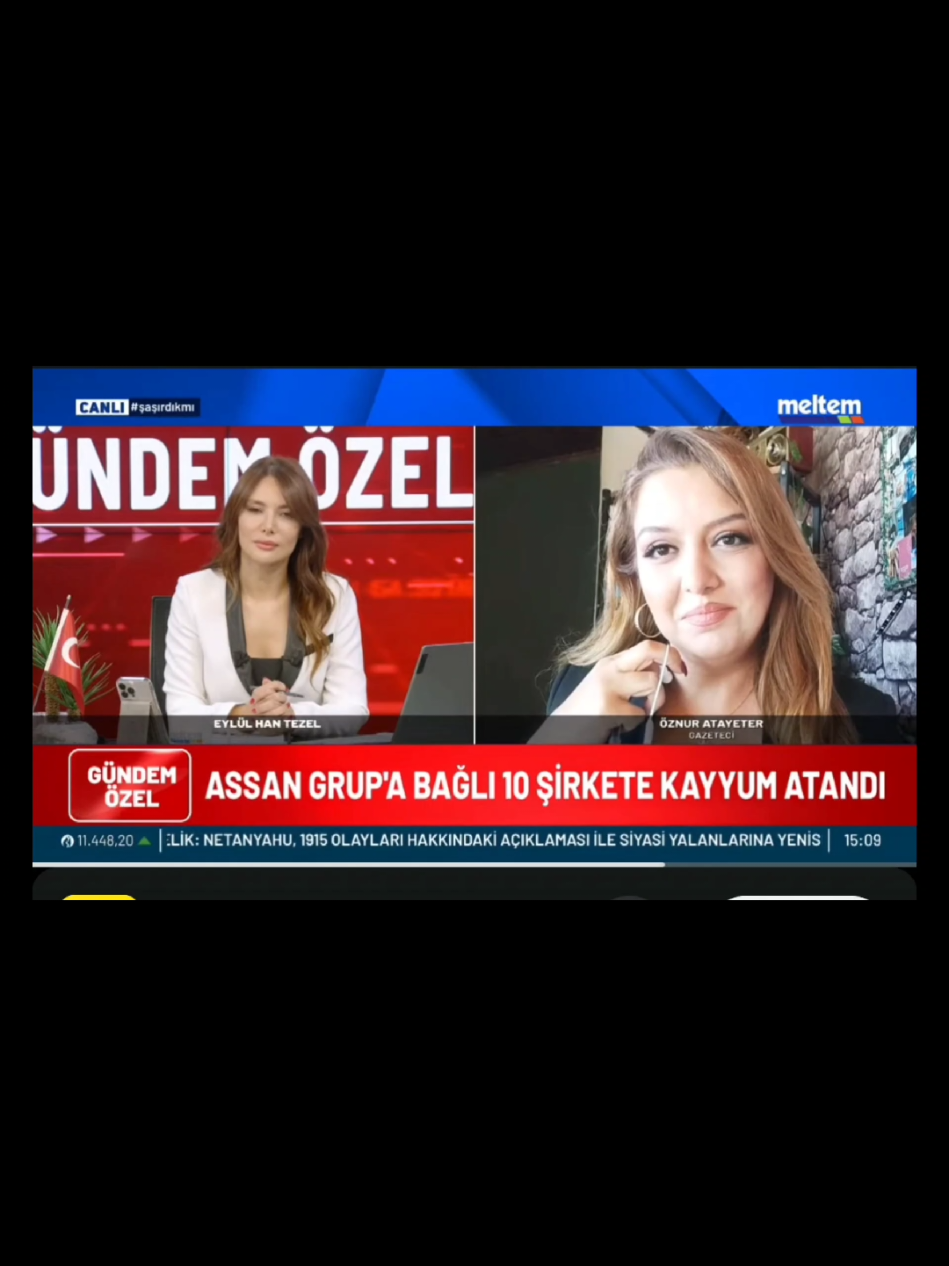 Çok keyif aldığım bir yayın oldu. Programın sunucusu sevgili Eylül Han Tezel'e ve yayın ekibine onların vesileyle Meltem TV ailesine teşekkür ederim 🙏🏼🍀  Programda Assan şirketler Grubu'nu ve Makine Kimya Endüstrisi'ni ve aralarındaki ilişkileri analiz etmeye çalıştık.  #siyaset #gundem #haber #news #öznuratayeter  @meltem.tv  @eylul.han.tv