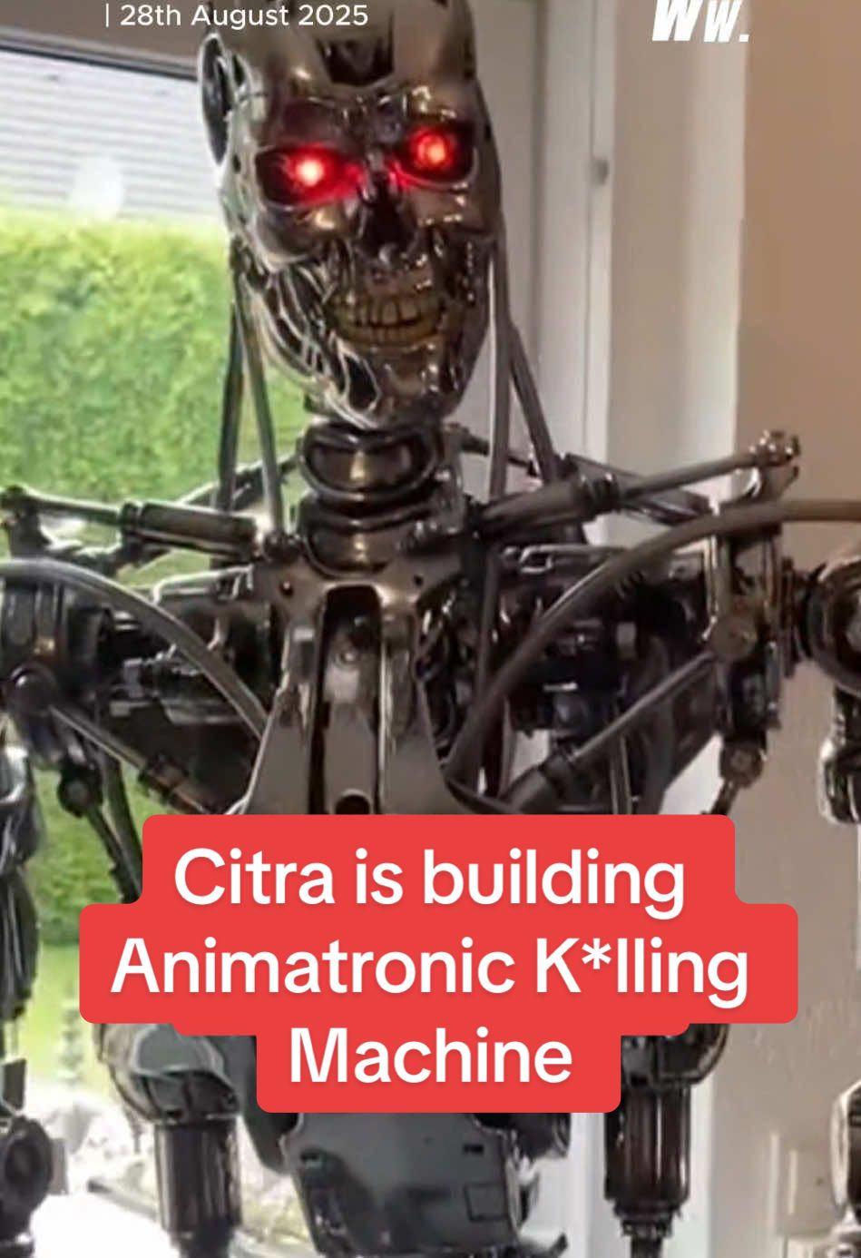 Citra is building Animatronic K*lling Machine. #citra #robotics #breakingnews #wwn 