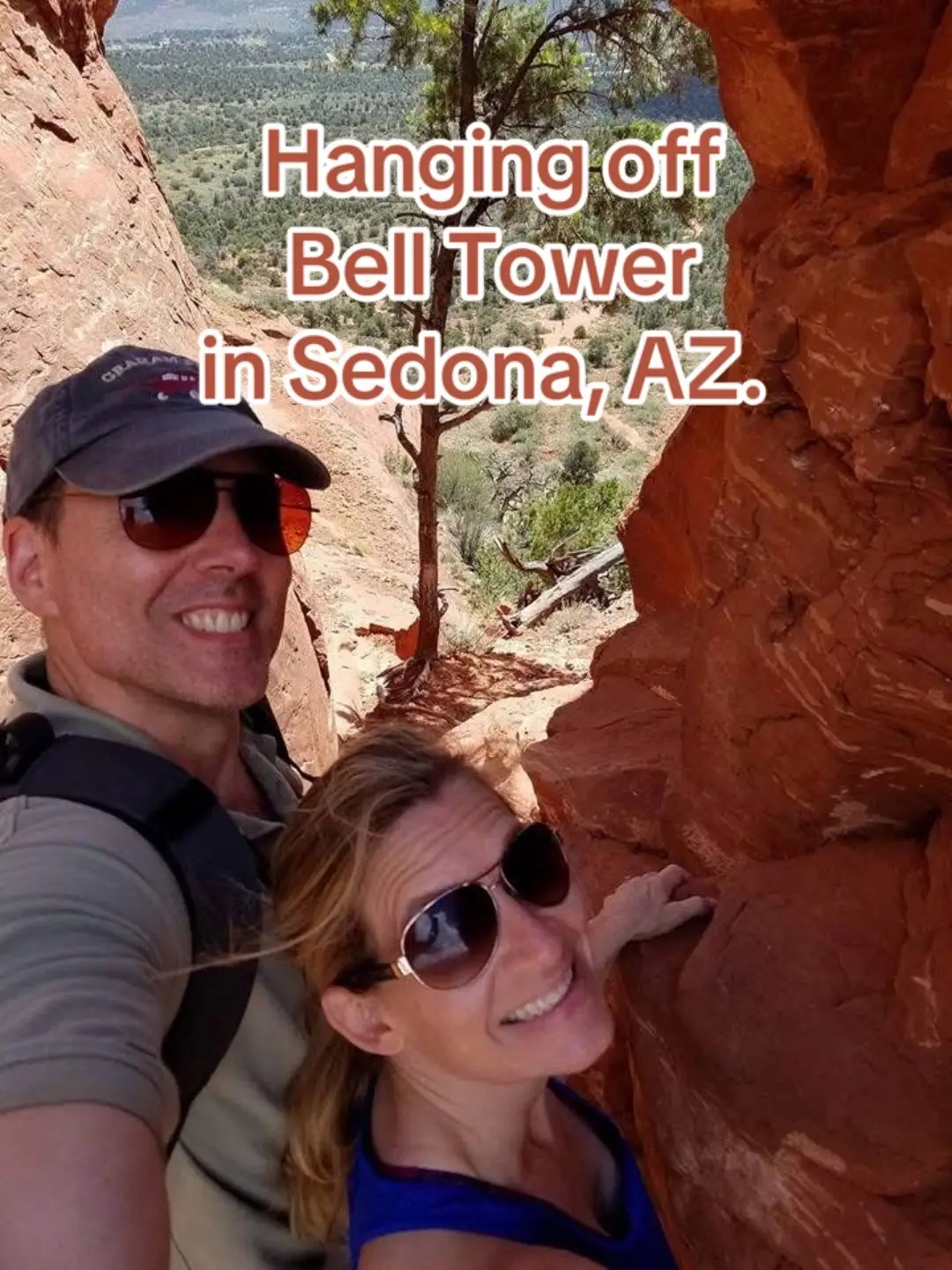 We were hiking in Sedona for a week. We would get up very early in the morning to beat the heat. bell tower was one of our favorite hikes. We ended up being the only people on the trail because we went further than anyone else. After hanging off the side of Bell Tower, we did actually turn around and go back