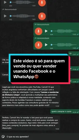 Gostarias de ter um atendente 24h por dia nas tuas vendas pelo Facebook? #vendas #marketingdigital #marketing #viraltiktok #automacao 