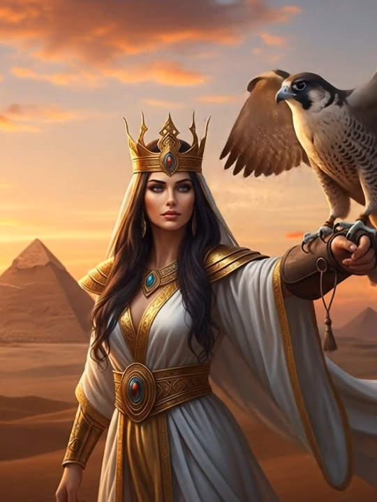 Guardian of Desert Skies #fyp #viral #foryou #CelestialBeasts #FalconQueen #DesertGuardian #MythicFantasy #EpicModels