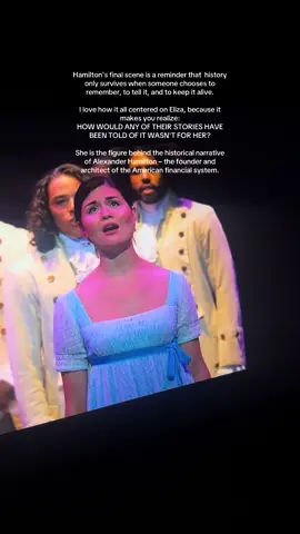You can’t convince me that Hamilton’s ending isn’t the most powerful thing ever. I was left in tears as the cast sang, “Who tells your story?”—and then Eliza stepped onto the stage. I still can’t find the words to describe how perfectly executed this moment was. Eliza was more than Alexander Hamilton’s wife—she was the guardian of his legacy, the voice that carried his story when he no longer could. She preserved his memory as a Founding Father, but she also built her own legacy through compassion, philanthropy, and resilience. #hamiltonmusical #elizahamilton #whotellsyourstory #hamiltonphilippines #philipasoo 