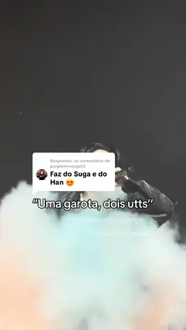 Respondendo a @purpleminsuga13 Carrega no coração a intensidade dos dois: de Suga, a profundidade serena, a sensibilidade que transforma silêncio em poesia e música; de Han, a energia criativa, o brilho ousado e a paixão que se revela em cada palavra e rima. Juntos, eles simbolizam para ela o equilíbrio perfeito entre calma e fogo, introspecção e expressão. #SugaUtt #HanUtt #Yoongi #HanJisung #BTS        
