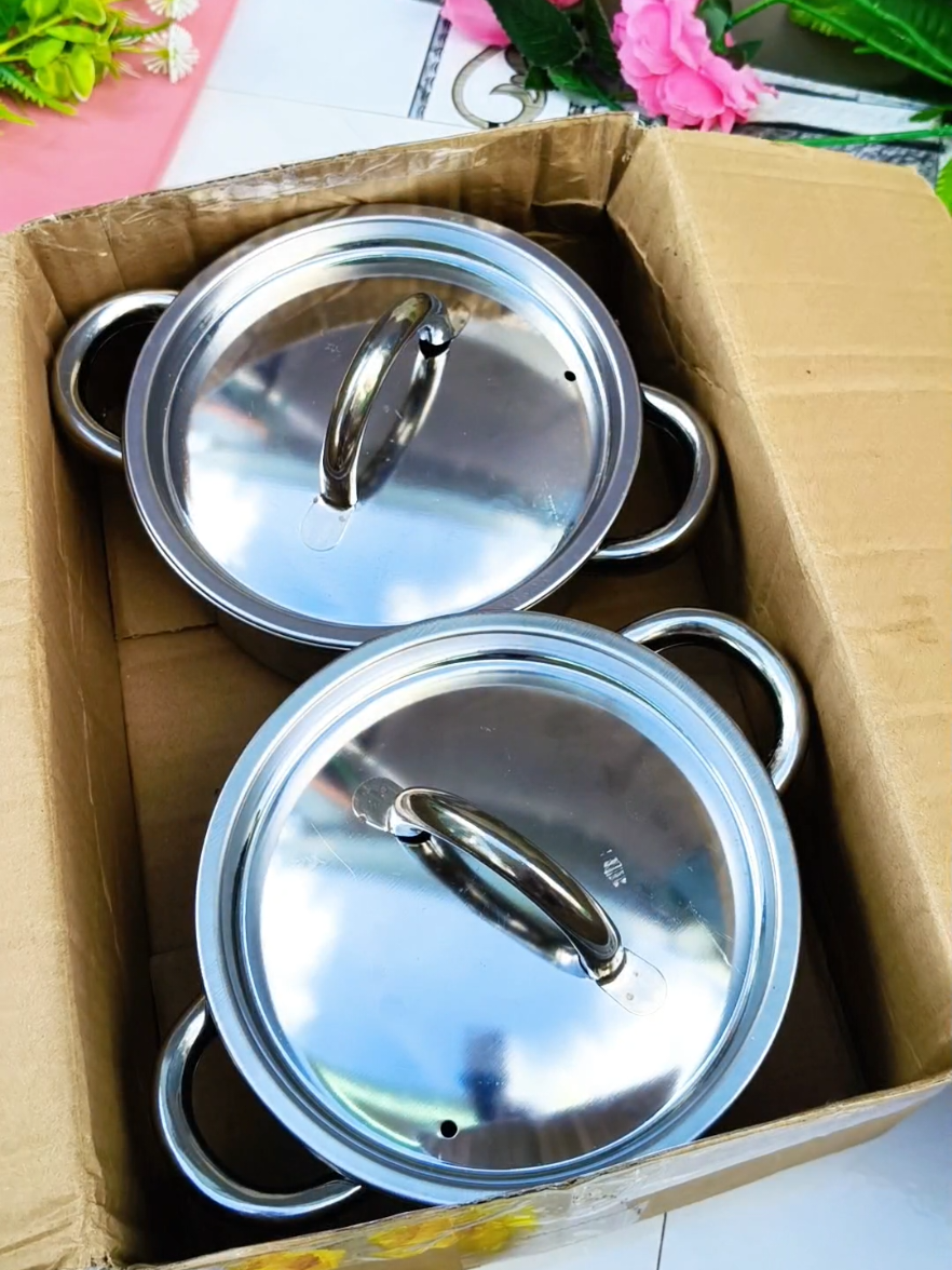 combo 2 nồi inox #xuhuong #noiinox #bongthithien87 
