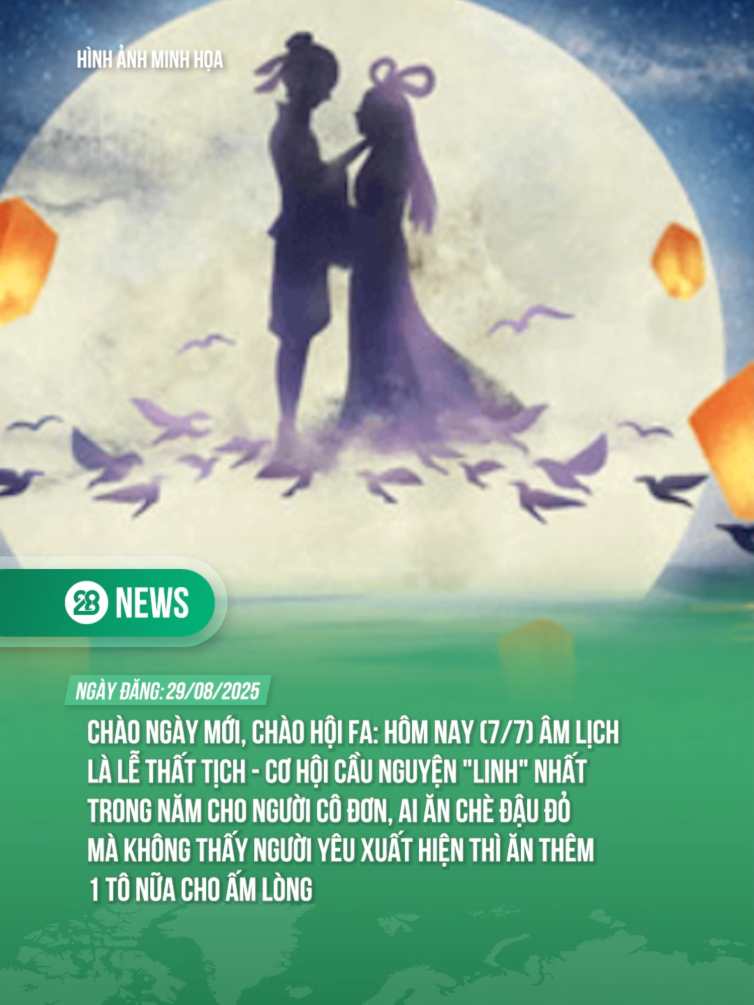 HÔM NAY LÀ THẤT TỊCH, CƠ HỘI CẦU NGUYỆN 
