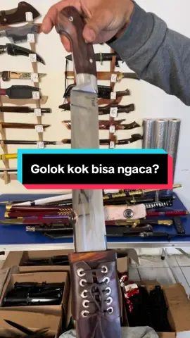 Golok kok bisa ngaca? Kenapa bisa begitu guys? Coba yg tau komen ya… Info pemesanan hubungi no yang tertera di bio guys. #golok #goloktebas #golokkerja #golokkebun #golokkopakrawing 