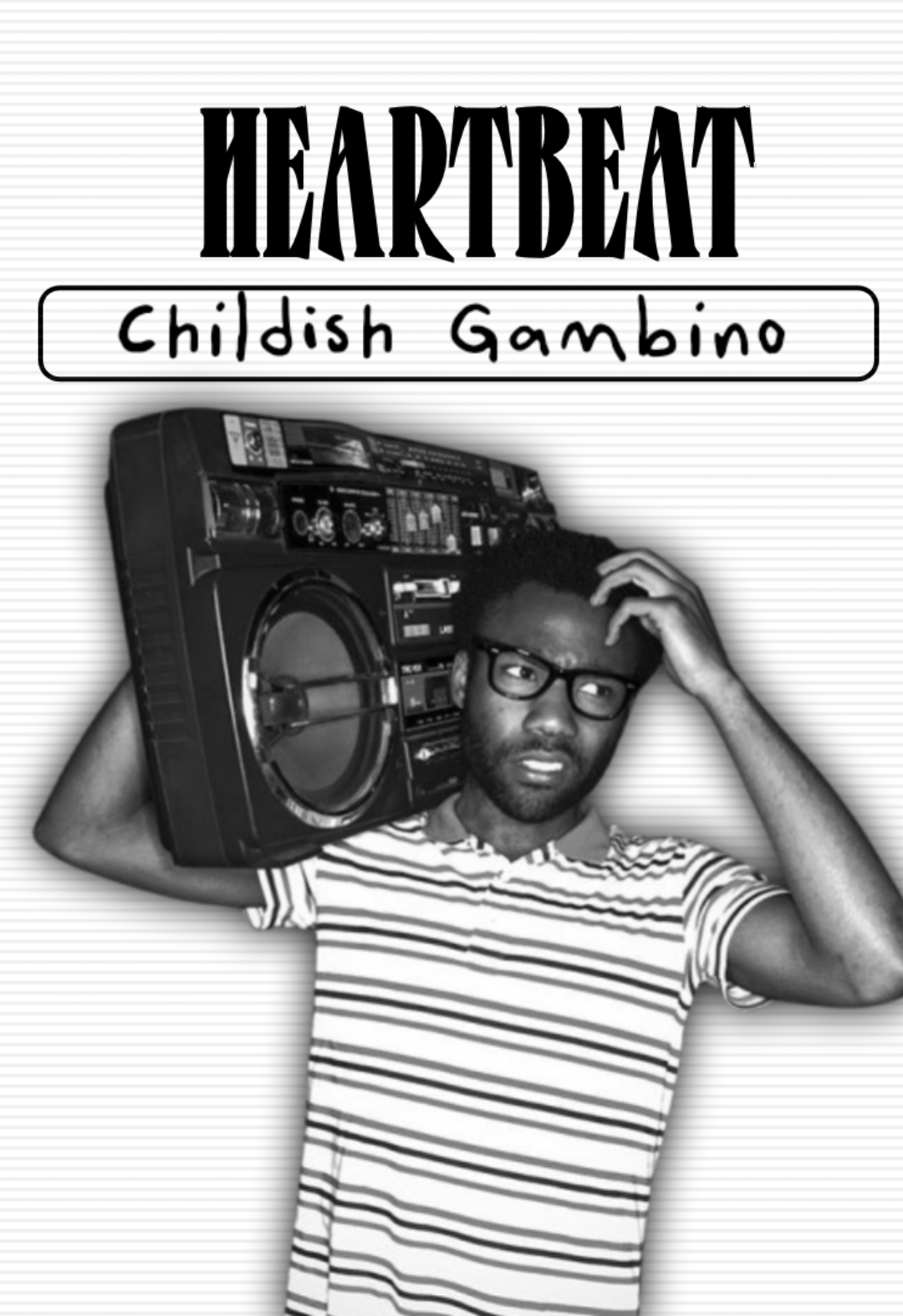 heartbeat........|\\ ..#tipografia #letrademusica #heartbeat #childishgambino #lyrics 