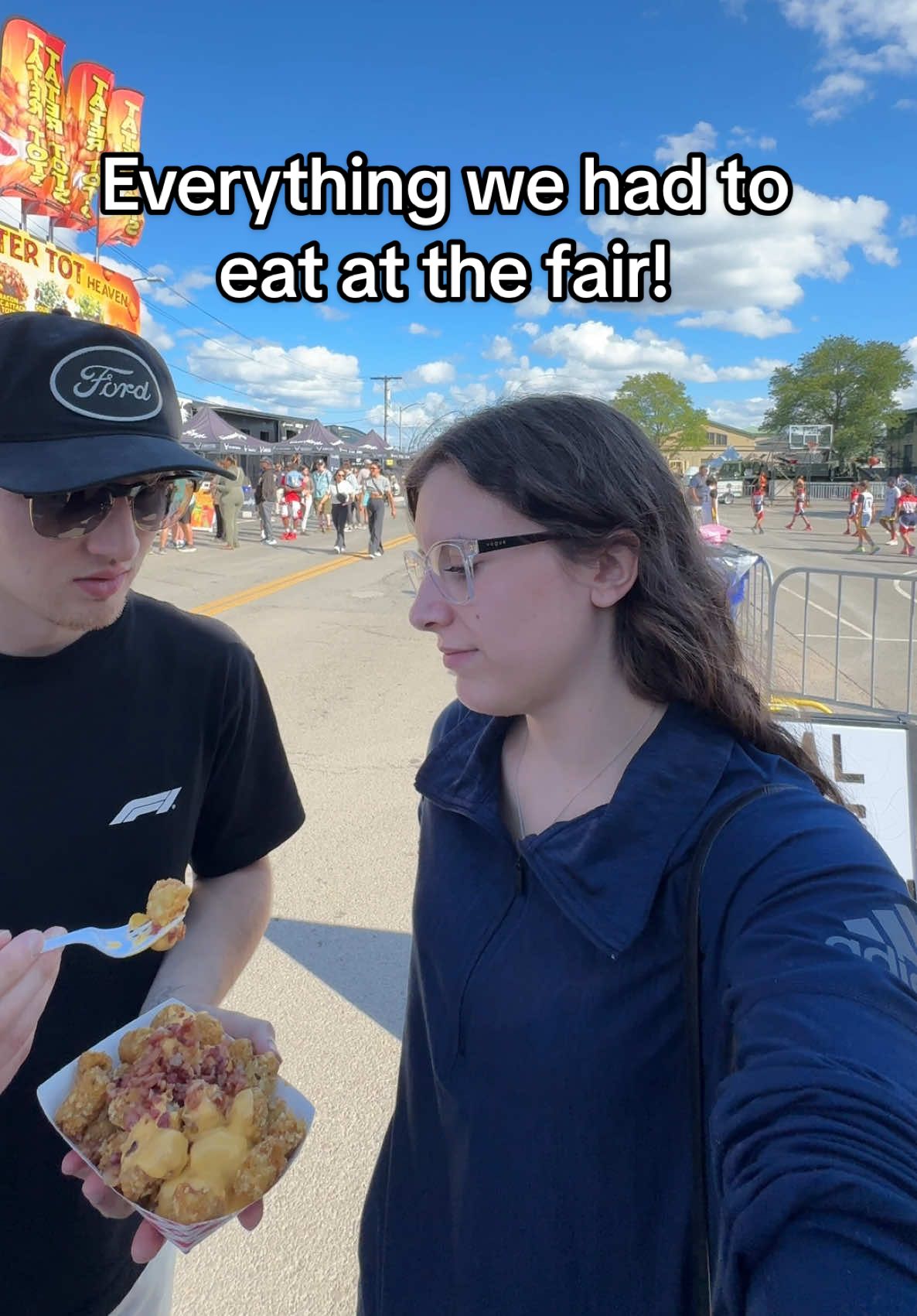 As always we ate too much 😂 #couple #Relationship #fairfood #fyp #lukeandalexis 