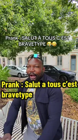 Prank: sécu salut à tous c’est bravetype #prankvideo #fyp #bravetype #batflunch #drole 