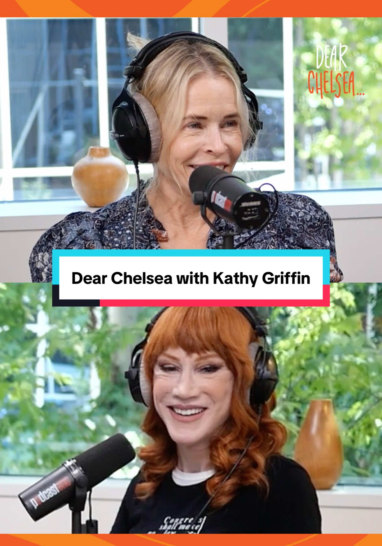 A new episode of Dear Chelsea with @realkathygriffin is out now!