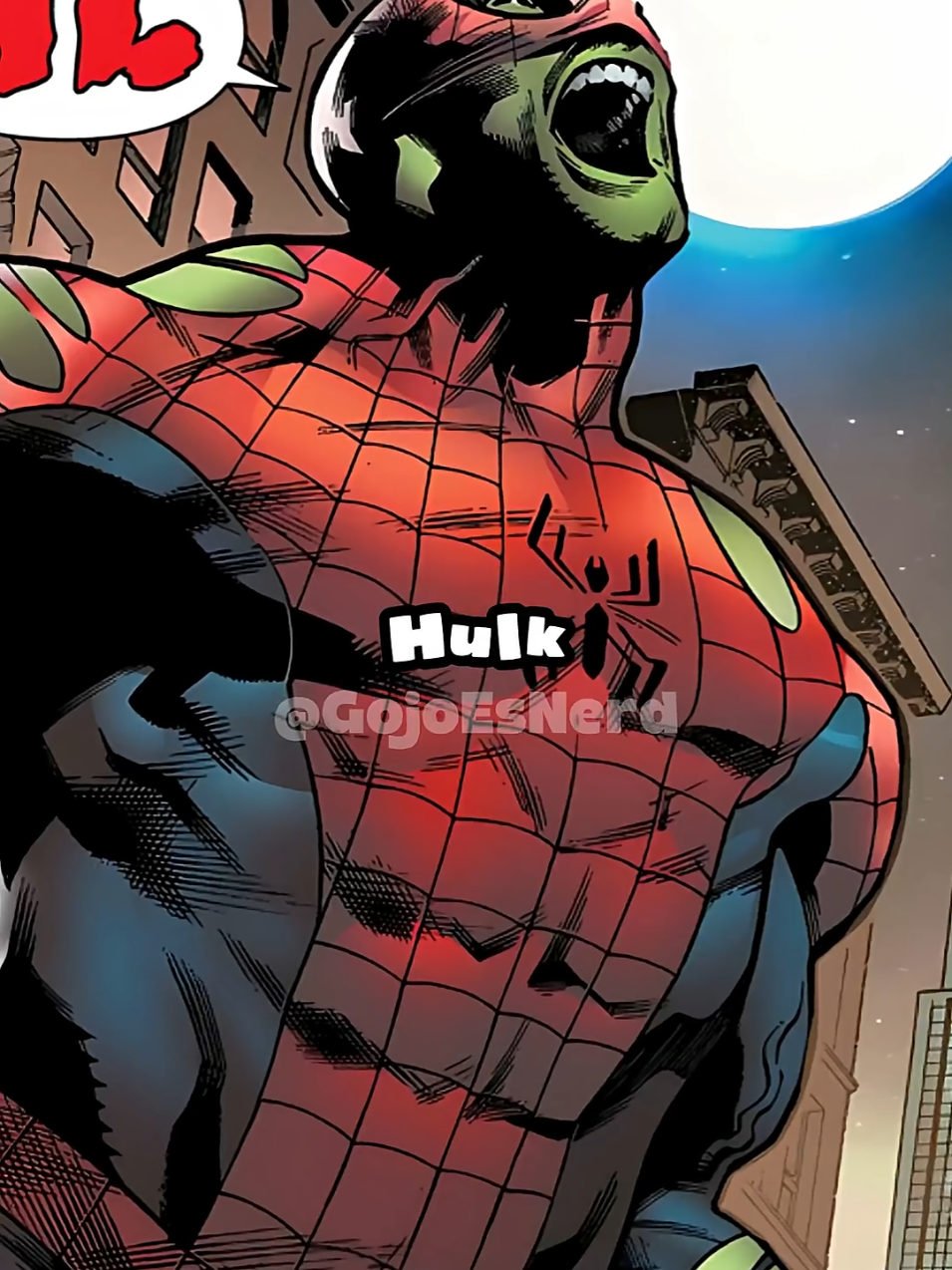 Spiderman se transforma en Hulk #comics #comic #marvelstudios #marvelcomics 