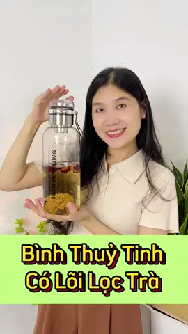 Bình đựng trà thuỷ Tinh ,Tặng Túi #binhtrathuytinh #binhthuytinh #binhdungnuoc #tienich 
