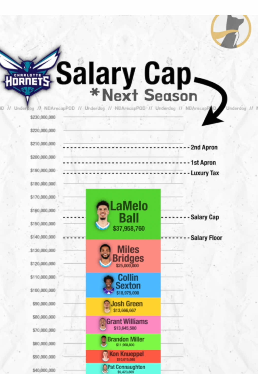 An… interesting offseason for the Charlotte Hornets  #NBA #nbasalary 