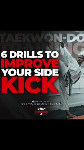 6 drills to improve your side kick #taekwondo #itftaekwondo #tkdtekkers #sparring 