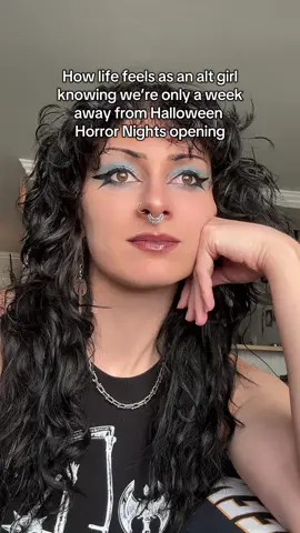 I’m ready to become the most annoying version of myself 🖤 #halloweenhorrornights #horrornights #hhn #horrortok #goth 