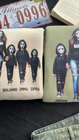 Spooky Mama Sweatshirt - Customize it with your kids’ names and celebrate spooky season in style! #spookymom #spookyseason #mamalife #boymom #MomsofTikTok 