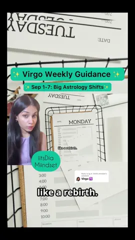 Replying to @ig yt: iitsDia.miindset Follow for Sign-By-Sign Guidance! #VIRGO | Your WEEKLY Horoscope 🌙 September 1-7 | Big Astrology Shifts #virgoseason  #weeklyhoroscope #astrology 