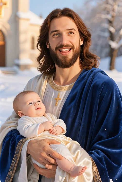 Jesus and baby #jesus #baby #tik tok #jesuslovesyou#cutebaby 