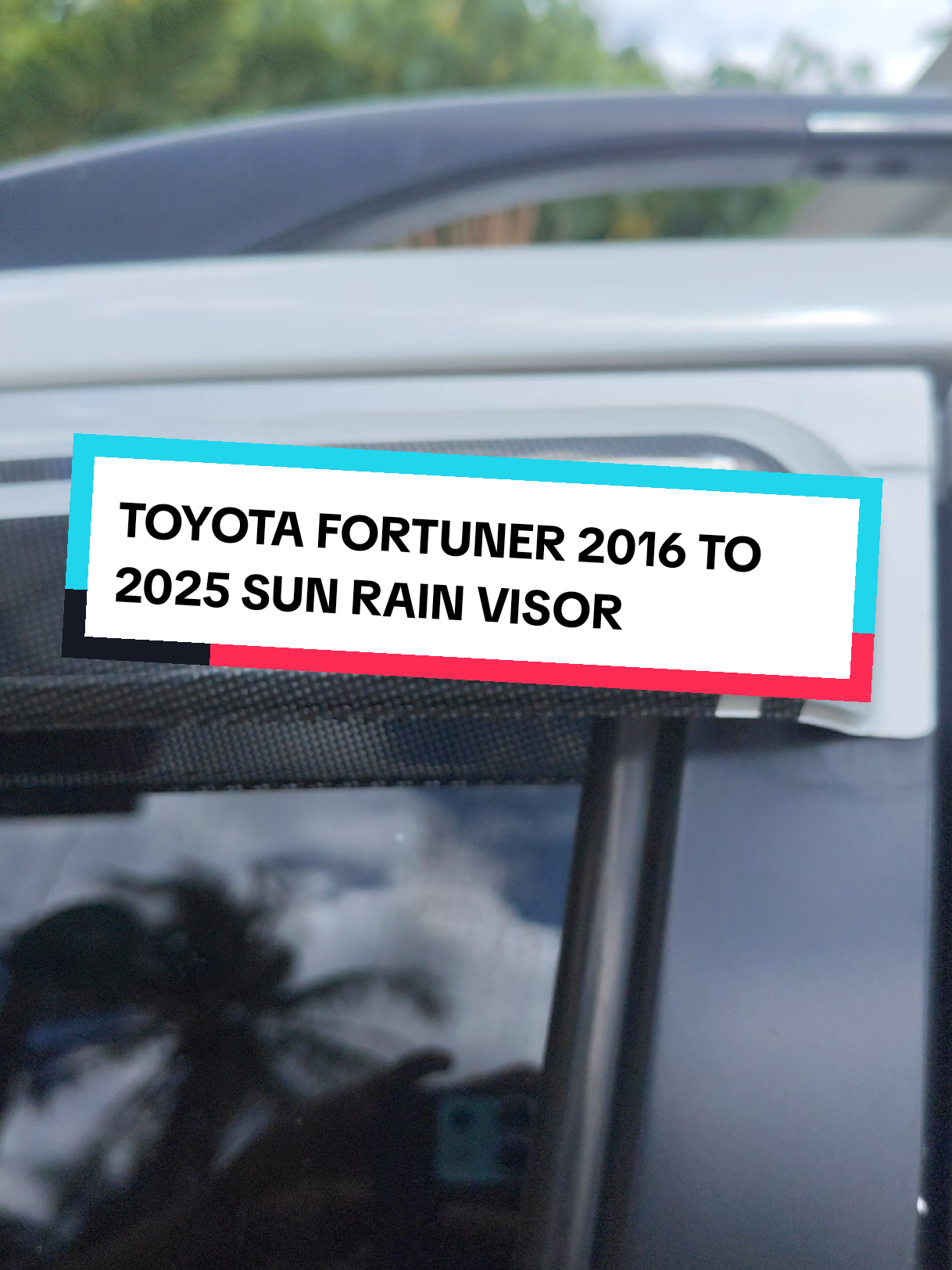 TOYOTA FORTUNER 2016 2017 2018 2019 2020 2021 2022 2023 2024 2025 year model Sun Rain Visor #toyotafortuner #fortunerlover #fortuner #toyotafortunerrainvisor #rainvisor 