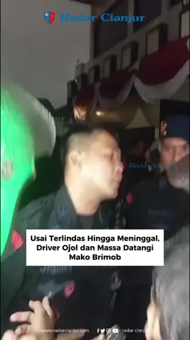 Update: Driver ojol dan Massa mendatangi Mako Brimob Kwitang. #Radarcianjur 