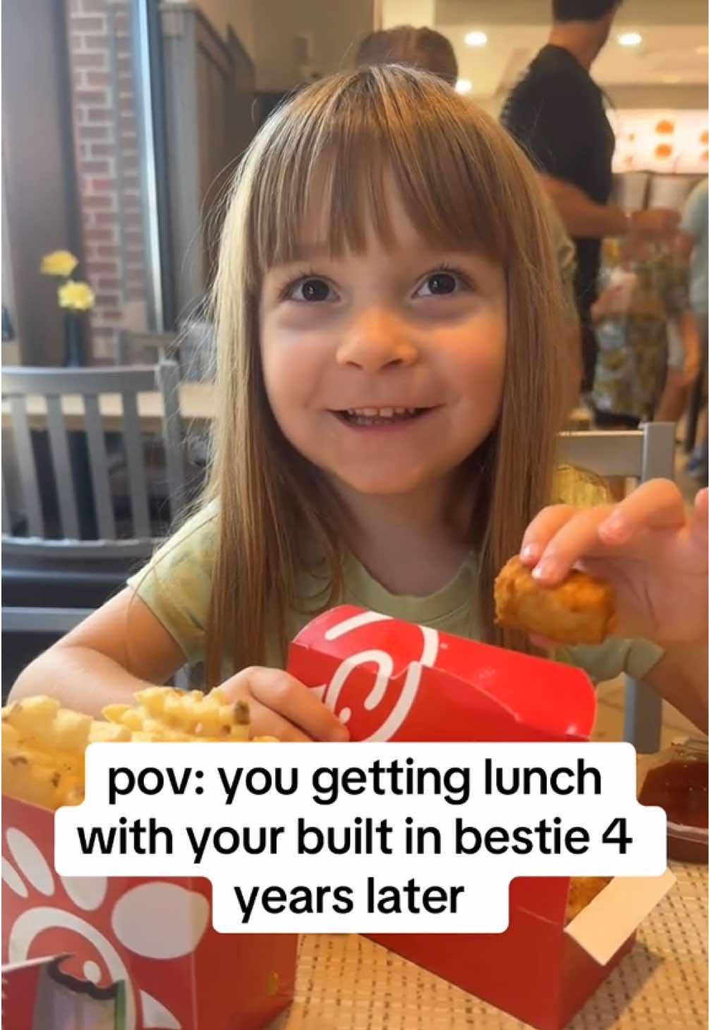 This is your sign to have that baby. 100% recommend a built in bestie. Hobby Lobby ✅ Chick-Fil-A ✅ Target ✅. You can’t tell me 4 isn’t the best age. 💅🏻