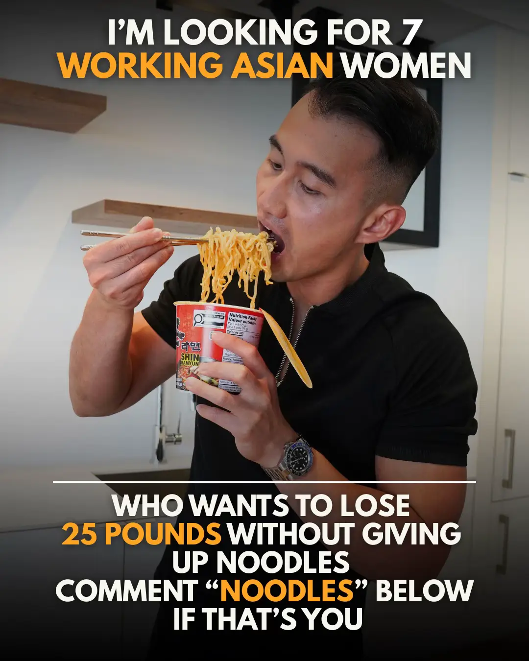 Who Wants To Lose 25 Pounds Without Giving Up Noodles 🍜 ⁣ Comment “𝐍𝐎𝐎𝐃𝐋𝐄𝐒” below if that’s you. #noodles #asianfood #asianweightloss #asianfoodlover #weightlossforasian 