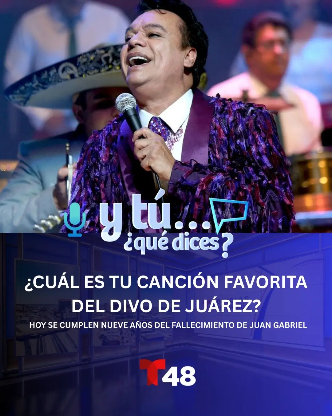 Hoy se cumplen nueve años del fallecimiento de Juan Gabriel