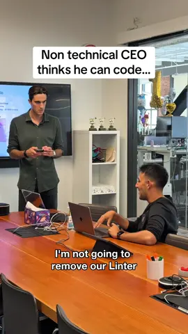 Bro used CodeRabbit once and thinks he’s technical 😂 @Anthony sistilli  #tech #startups #coderabbit #engineering #code  