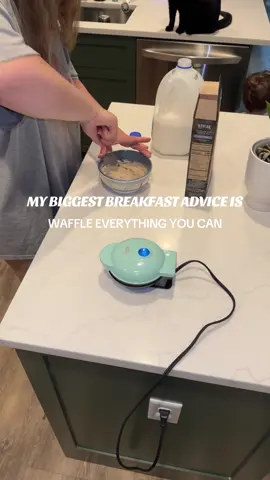 I swear i’ve gotten my toddler to eat more, especially eggs, when it’s in waffle form!😅😂  #toddlermom #parentinghack #toddlersoftiktok #sahm #motherhood 