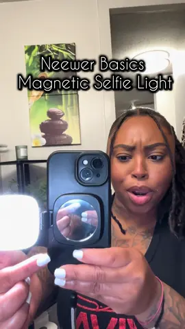 When it comes to lighting Neewer is true to this not new to this. Their 3 in 1 magnetic device is a mirror, light, and phone stand. Multiple light & brightness levels for any setting. Usb C charger & Small enough to put in your bag I absolutely love mine #neewer #neewerlight #selfielight @neewerofficial 