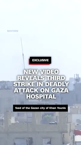 Israel has faced global condemnation for back-to-back strikes on the biggest hospital in southern Gaza this week, which killed at least 22 people, including health workers, emergency response crews and five journalists. New video obtained by CNN reveals that there is a third strike. CNN’s Paula Hancocks reports. #CNN #News