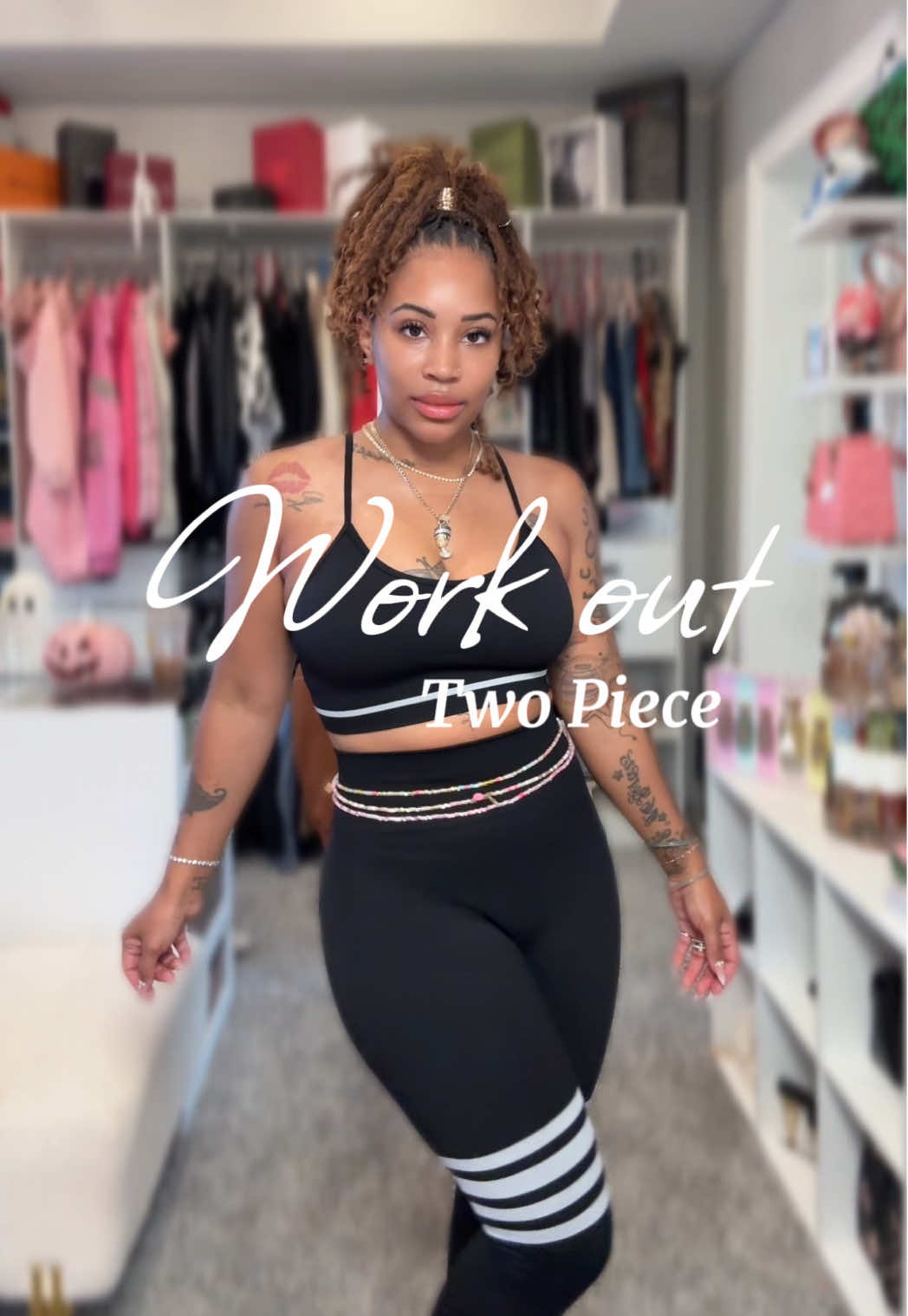 Love a cute 2 piece #tiktokshopcreatorpicks #gymoutfit 