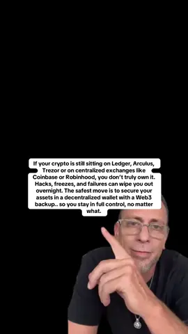 Stop trusting exchanges & cold wallets 🚫 Your crypto isn’t safe there. Move to a decentralized wallet + Web3 backup & stay in control 🔑✨ #ProtectYourCrypto #CryptoAlert #StaySecure #CryptoHacks #DecentralizeNow  