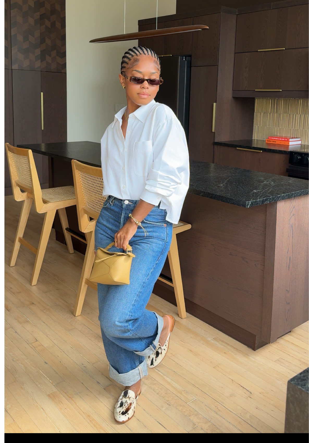 A white button up is such a wardrobe staple! 🤩 so many outfit possibilities with a classic piece! ❤️✨ #foryou #outfitinspo #grwm #outfitideas #blackgirltiktok 