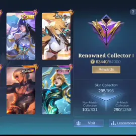 exalted collector achieved!😫✨ #mobilelegends #MLBB #mlbbcreatorcamp #mlbbcreatorbase #fyp 