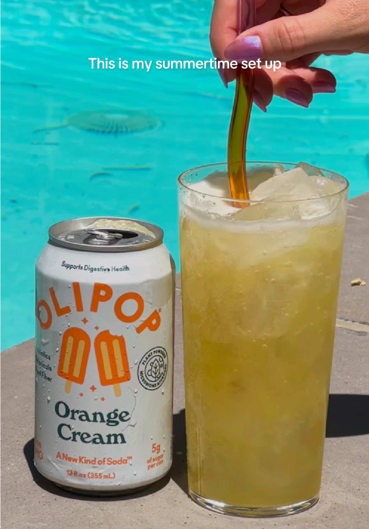 Hanging onto summer one sip at a time🥹🍊 #OLIPOP #drinkolipop 
