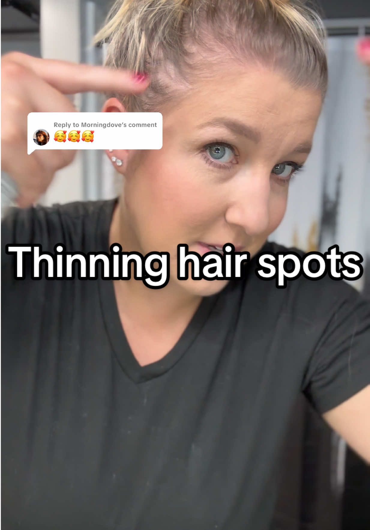 Replying to @Morningdove  this just fills in those thinning spots so nice!  #thinninghair #hairupdo #messybun #thinninghairsolutions #hairtok 